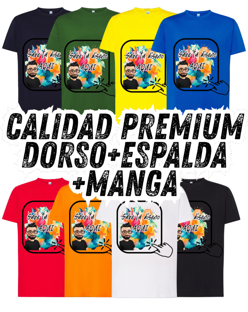 cccustom calidad premium espalda camiseta