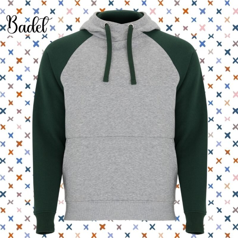 sudadera badel para personalizar, manga sisa capubha y bolsillo adulto y niños disponible en varios colores